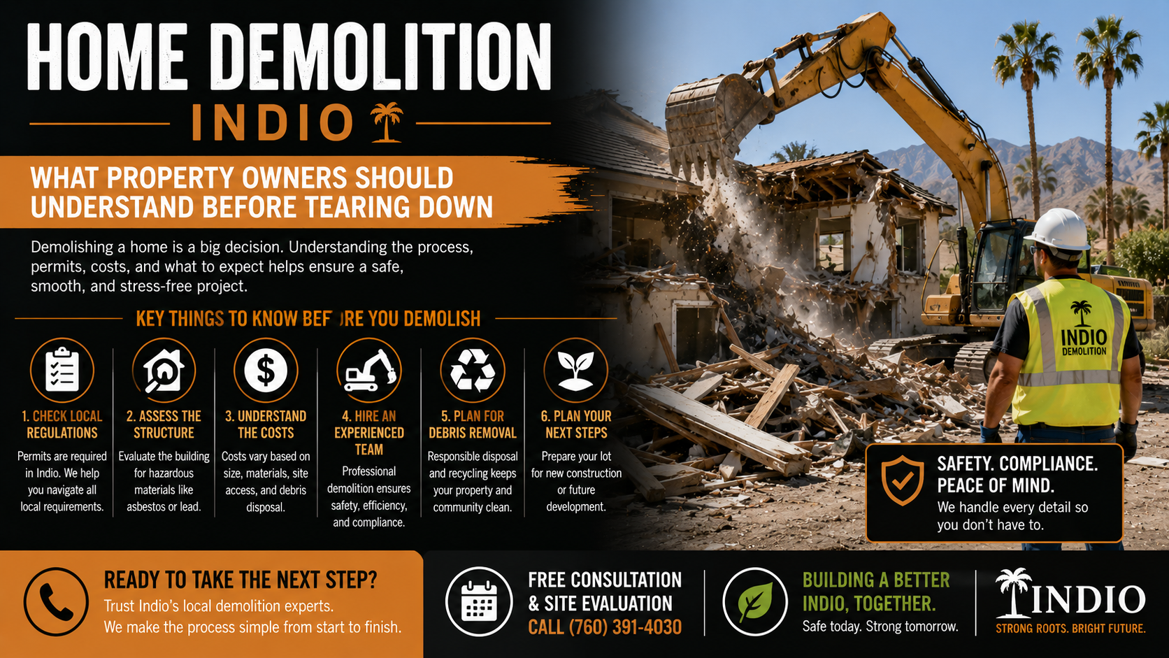 Home Demolition Indio What Property Owners Should Understand Before Tearing Down